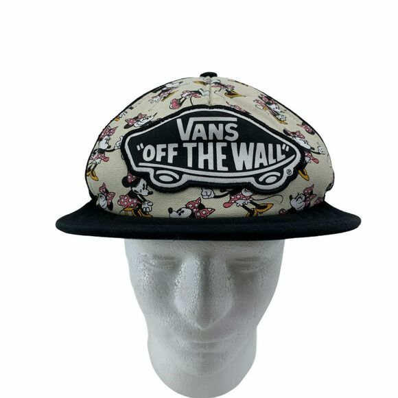 Vans Minnie Mouse Snapback Trucker Hat Women's Adjustable Mesh Breathable Disney - Picture 1 of 10